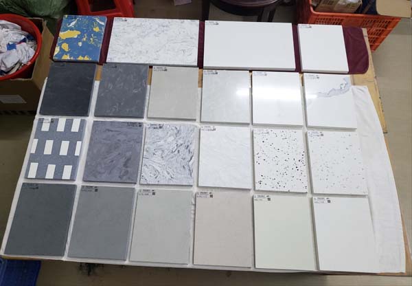 Hui Cheng inorganic quartz stone display